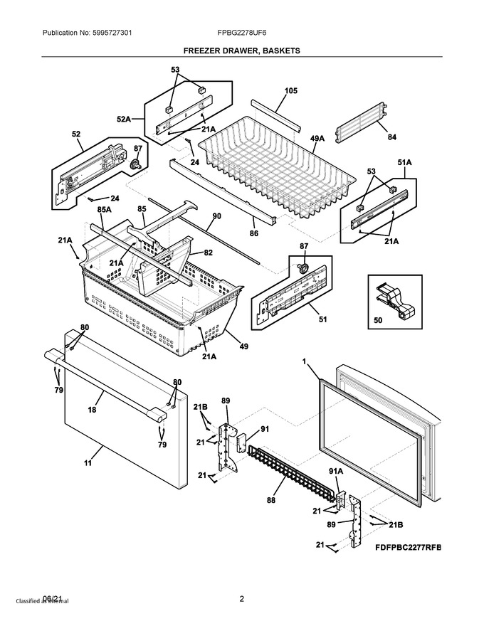 Electrolux Gasket Freezer Drawer Coast Appliance Parts