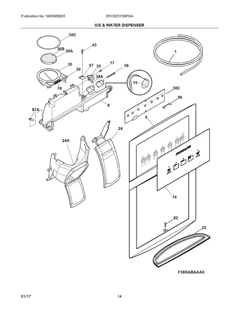 dfhs2313mfka frigidaire