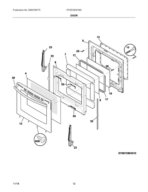 frigidaire ffgf3054tsd