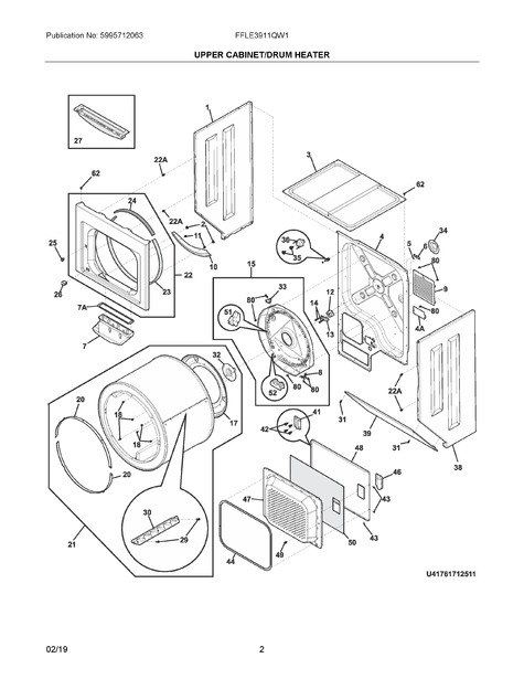 Frigidaire FFLE3911QW1 Parts List | Coast Appliance Parts