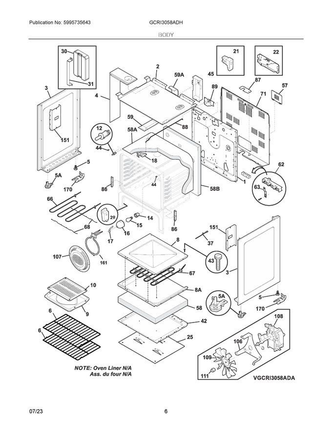 Electrolux 316400601 PANEL | Coast Appliance Parts