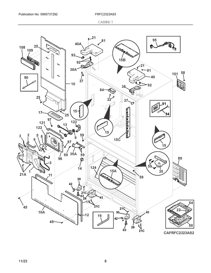 Electrolux 240578902 SCREW | Coast Appliance Parts