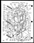 Diagram for 01 - Cabinet Section - Double Oven