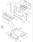 Diagram for 05 - Oven Door And Storage Drawer