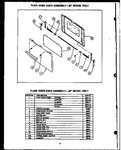 Diagram for 06 - Plain Oven Door Assy--20`` Model Only