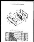 Diagram for 01 - All Black Glass Oven Door