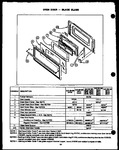 Diagram for 04 - Oven Door -- Black Glass