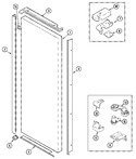 Diagram for 08 - Fresh Food Outer Door (jcd2389dtb/w)