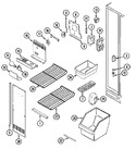 Diagram for 01 - Freezer Compartment