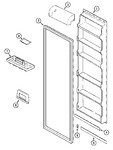 Diagram for 06 - Fresh Food Inner Door (gs2124padb)