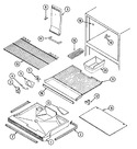 Diagram for 01 - Freezer Compartment