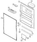 Diagram for 06 - Fresh Food Inner Door (bisque)