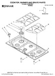 Diagram for 01 - Cooktop, Burner And Grate Parts