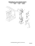 Diagram for 04 - Microwave Latch Board Parts