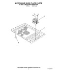 Diagram for 10 - Microwave Base Plate Parts