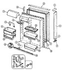 Diagram for 04 - Fresh Food Door (b/m Dj57a)