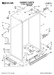 Diagram for 01 - Cabinet Parts