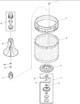 Diagram for 01 - Agitator, Drive Bell, Washtub & Hub