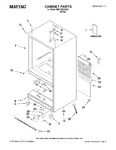 Diagram for 01 - Cabinet Parts