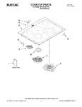 Diagram for 01 - Cooktop Parts