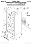 Diagram for 01 - Cabinet Parts