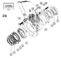 Diagram for 24 - Bearings & Trunnion Assembly (series 11)