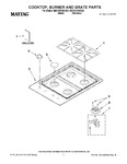 Diagram for 01 - Cooktop, Burner And Grate Parts