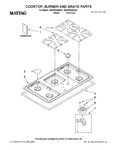 Diagram for 01 - Cooktop, Burner And Grate Parts