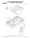 Diagram for 01 - Cooktop, Burner And Grate Parts