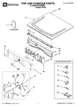 Diagram for 01 - Top And Console Parts