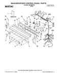 Diagram for 01 - Washer/dryer Control Panel Parts