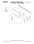 Diagram for 01 - Control Panel Parts