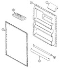 Diagram for 06 - Fresh Food Inner Door (bisque)