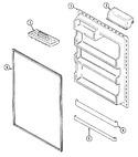 Diagram for 06 - Fresh Food Inner Door (bisque)