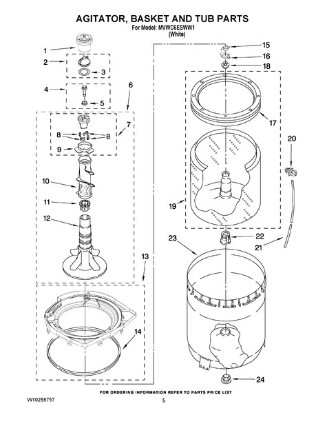 maytag centennial washer agitator