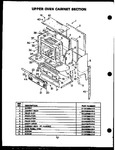 Diagram for 05 - Upper Oven Cabinet Section