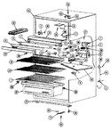 Diagram for 02 - Fresh Food Compartment