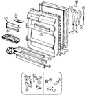 Diagram for 04 - Fresh Food Door