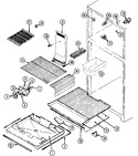 Diagram for 01 - Freezer Compartment