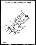 Diagram for 06 - Top & Top Burner Assy W/ Spark