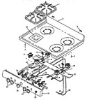 Diagram for 06 - Oven Top Burner Assy