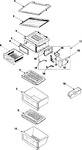 Diagram for 12 - Refrigerator Shelves