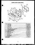 Diagram for 05 - Lower Oven Door Parts