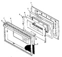 Diagram for 04 - Glass Window Oven Door Assy