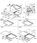 Diagram for 12 - Shelves, Deli, And Crisper Assemblies