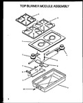 Diagram for 01 - Top Burner Module Assy