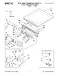 Diagram for 01 - Top And Console Parts