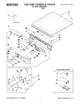 Diagram for 01 - Top And Console Parts