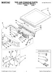 Diagram for 01 - Top And Console Parts