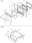 Diagram for 05 - Oven Door & Storage Drawer